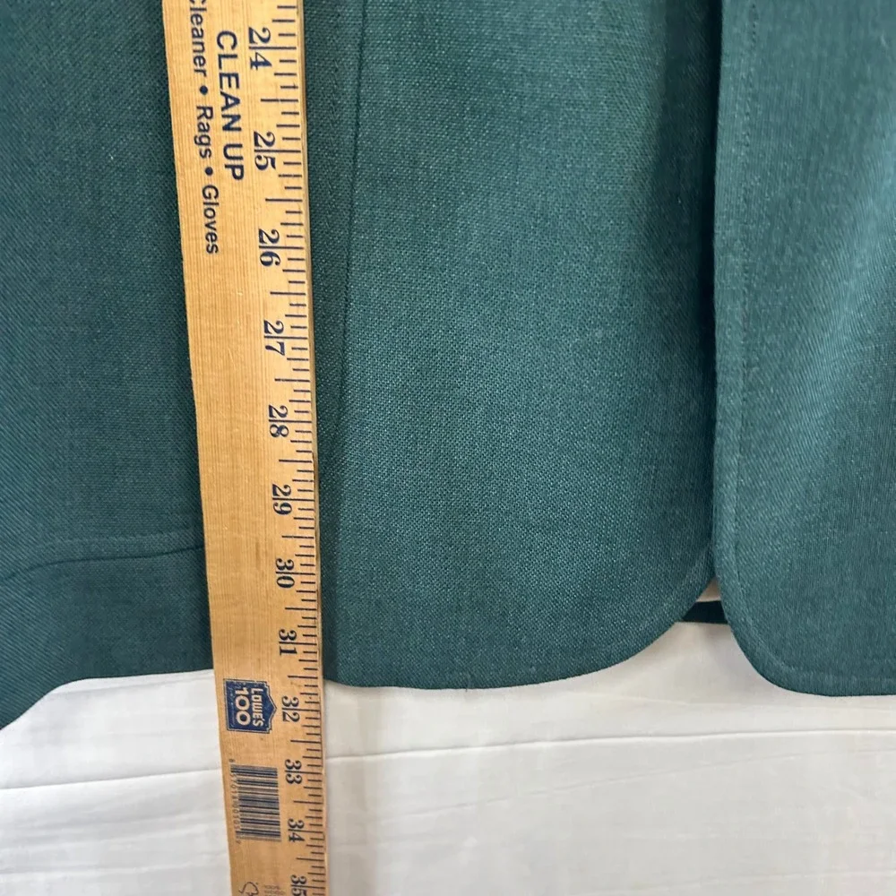 Stafford Blazer Mens 46R Green Two-Button Gold Crest Buttons USA Made